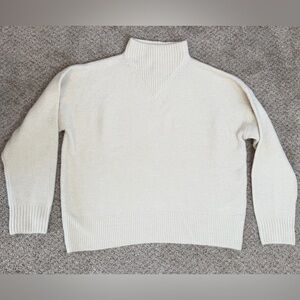 Madewell Women's Dillon Mockneck Pullover Sweater Large Cream